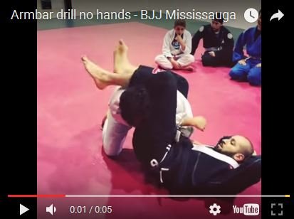 Brazilian Jiu-Jitsu Armbar drill Mississauga