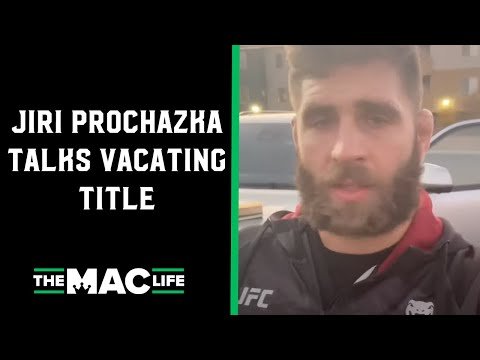 Jiri Prochazka on vacating 205-pound title: “I will be back”