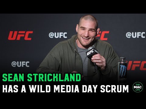Sean Strickland roasts the media at his weird and wild media day