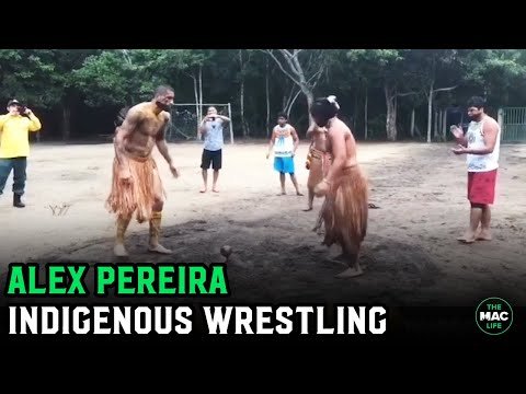 Alex Pereira calls out Khamzat Chimaev with indigenous wrestling bout; Khamzat responds