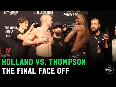 Stephen 'Wonderboy' Thompson hides his nipples at Final Face Off with Kevin Holland