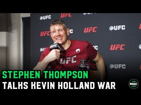 Stephen 'Wonderboy' Thompson talks about Kevin Holland win and getting arrested for skinny dipping