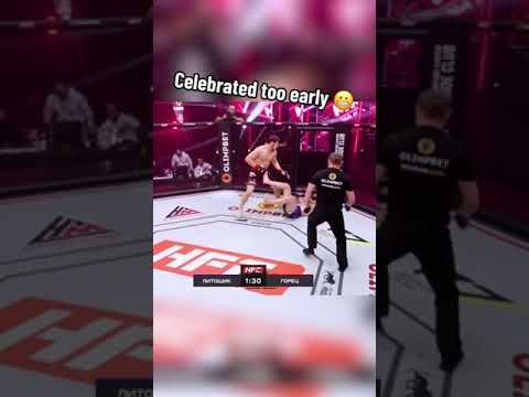 Celebrated too early 😬 (via HFC MMA)