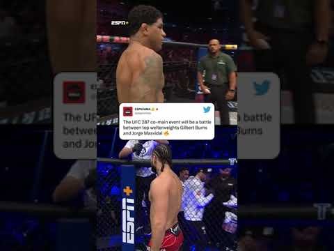 Gilbert Burns vs. Jorge Masvidal set for UFC 287 🔥 #shorts