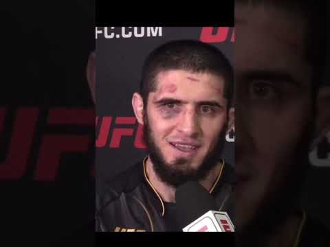Khabib’s post-fight message to Islam 😆😆 #UFC284 #shorts