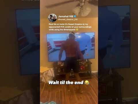 Jamahal Hill didn’t see that coming 😅 (via sweet_dreams_jhill/IG)