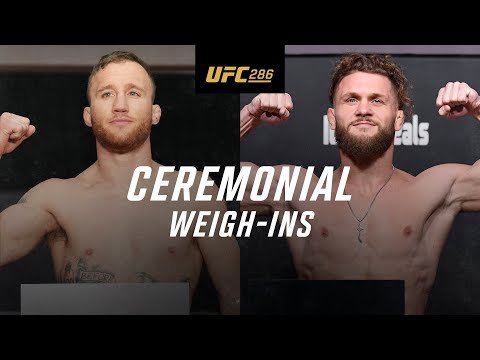 UFC 286: Ceremonial Weigh-In