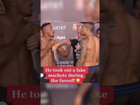 He brought a prop to weigh-ins 😳