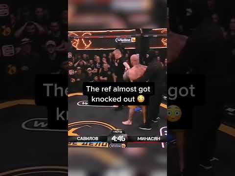 The ref almost got knocked out 😳 (via winlineru/IG)