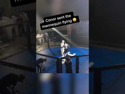 Conor sent the mannequin flying 😮(via TheNotoriousMMA/IG)