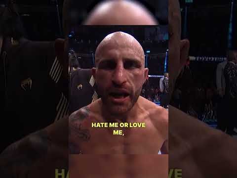 Powerful message from Volk 🙌 (via UFC)