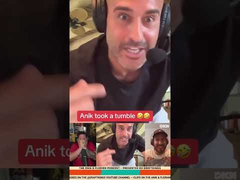 Anik took a tumble 🤣 (via jon_anik/IG, anikflorianpod/IG)