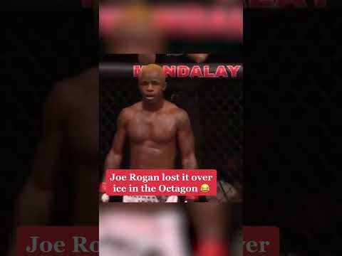 Rogan does play-by-play over ice in the Octagon 🧊 🤣
