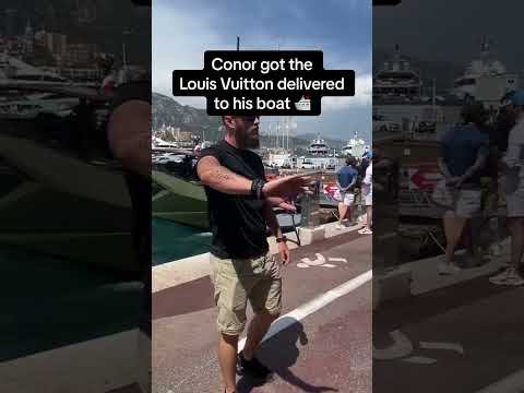 Conor got a Louis Vuitton delivery 🛥️ (via YachtMogul/TT)
