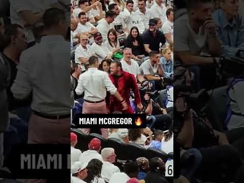 Conor McGregor at the NBA Finals 🏀🍿