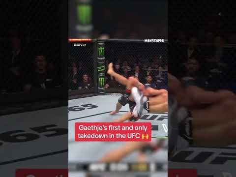 Gaethje's first and only UFC takedown 🙌