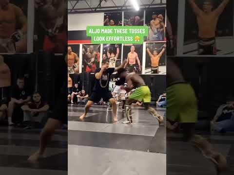 Aljo sent Merab for a ride 😅 #UFC292 (🎥: SteamRollaa/X)