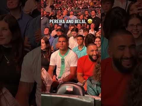 Pereira is having a blast with Belal 🍿 #UFC292
