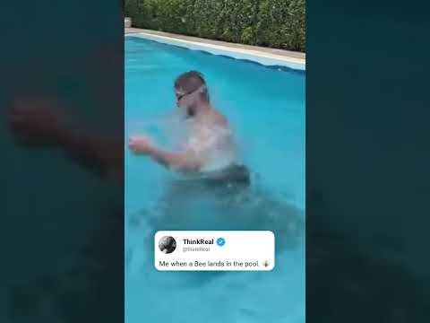 Jiri shadow boxing in a pool 🤿 (via jirkaprochazka/IG)