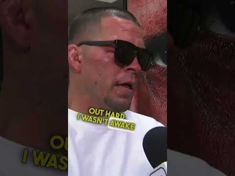 Nate Diaz 'wasn't awake' in the first round of his loss to Jake Paul #shorts