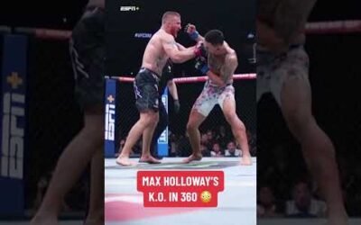Holloway’s KO in 360 🔥