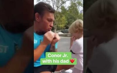 Conor Jr. with his dad ❤️ (via TheNotoriousMMA/IG)