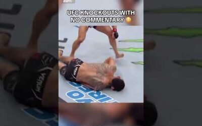 Imagine being in the arena for these iconic knockouts 🔊 (via UFC)