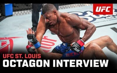 Joaquin Buckley Octagon Interview | UFC St. Louis