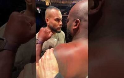 Security couldn't break these two apart 😳 #UFCStLouis