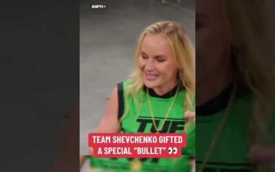 Valentina had a gift for her team & Dana White 🤝 #TUF32