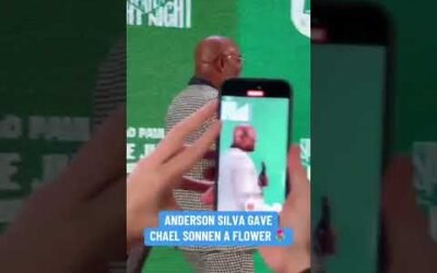 A gift from Silva to Sonnen 🌷 (via ESPN Brasil)