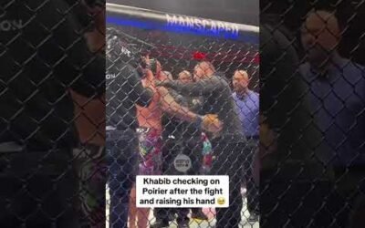 Massive respect between Khabib & Dustin 👏 #UFC302