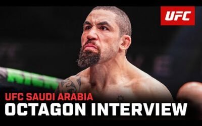 Robert Whittaker Octagon Interview | UFC Saudi Arabia