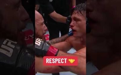 All love between Silva & Dober after their fight 🙌 #UFCDenver