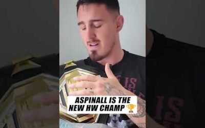 Aspinall says he’ll defend the belt as much as possible (via @tomaspinallofficial)