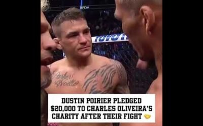 Dustin Poirier told Charles Oliveira he would donate to Oliveira’s charity after their title fight 🤝