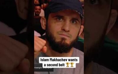 Islam Makhachev sent a message at UFC Abu Dhabi 👀