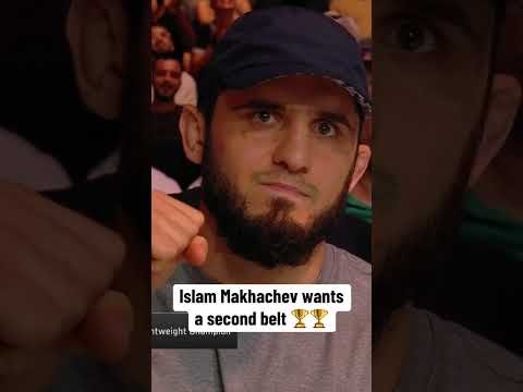 Islam Makhachev sent a message at UFC Abu Dhabi 👀