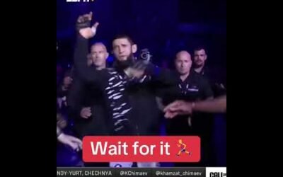 Khamzat turned his walkout into a sprint 😅 #UFC319