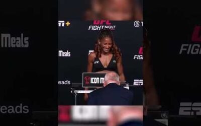 Angela Hill had to make weight 😅 #UFCVegas109