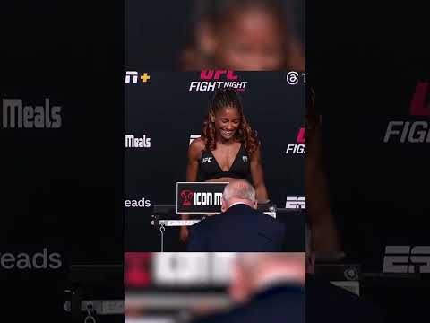 Angela Hill had to make weight 😅 #UFCVegas109