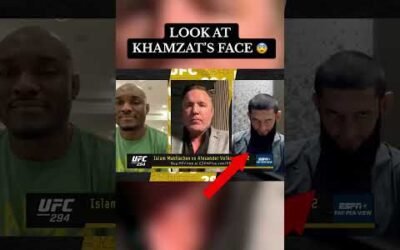 Virtual stare down from Khamzat 😂 #UFC319
