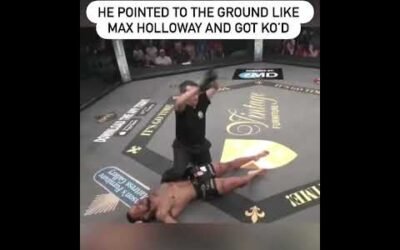 He did the Max Holloway point 😲 (via akafights/IG)