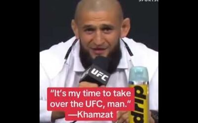 The crowd is loving Khamzat 🔥 #UFC319