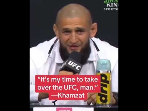 The crowd is loving Khamzat 🔥 #UFC319
