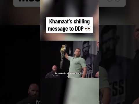 Khamzat sent a message 👀 #UFC319 (via UFC)