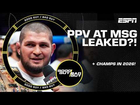Khabib the leak? + These Fighters will be Champs in 2026! | Good Guy / Bad Guy