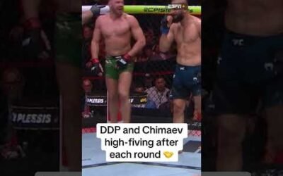 Nothing but respect between these two throughout #UFC319 🔥