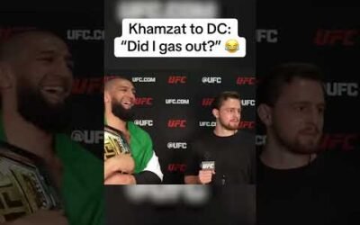 ‘Did I gas out?’ 😂 (via @UFC/TT)