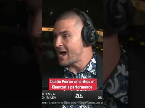 The Diamond on Khamzat’s critics 👀 #UFC319